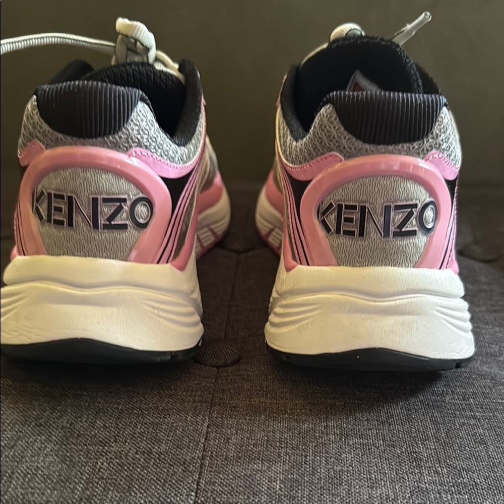 Kenzo Pace Sneakers in Vibrant Pink and Gray size US 6.5 EUR 38 - Picture 3 of 5